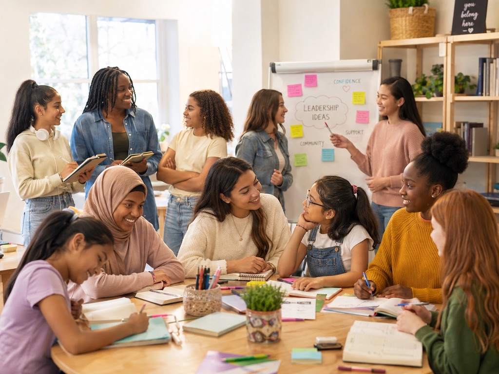 Young women in a mentorship conversation